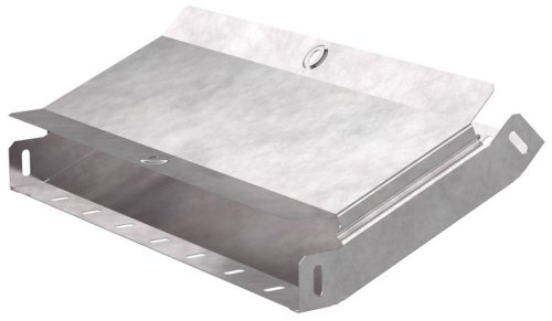 Угол для лотка вертикальный внутренний с крышкой Промрукав Стандарт 45град. 400х50 фото Угол для лотка вертикальный внутренний с крышкой Промрукав Стандарт 45град. 400х50 картинка